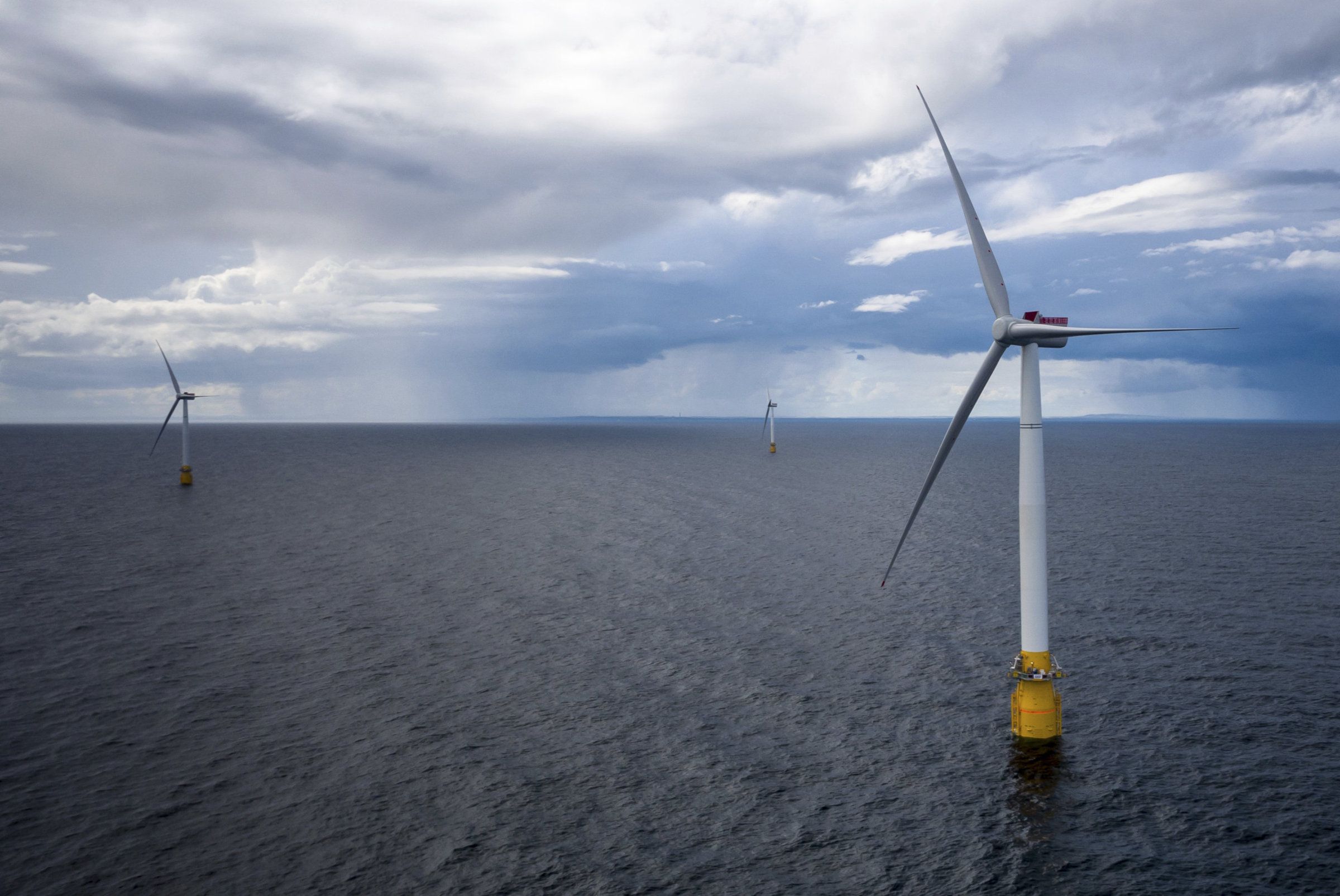 Buchan, Skottland 20170815. 
 Equinors Hywind Buchan vindmølleanlegg  utenfor Skottland- 
 Foto: Øyvinf Gravås / Equinor / NTB