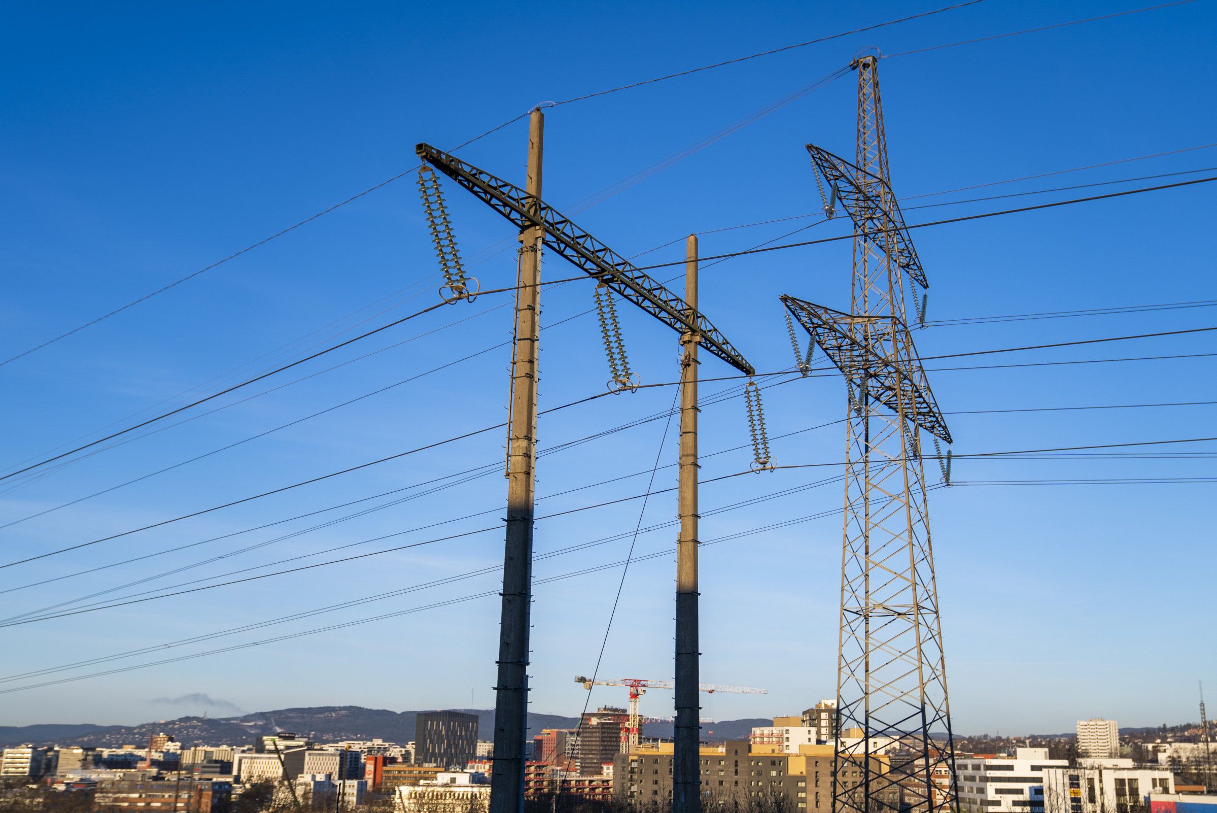 Osloi 20211129. 
 Statnetts anlegg, Ulven transformatorstasjon i Oslo. 
 Foto: Håkon Mosvold Larsen / NTB