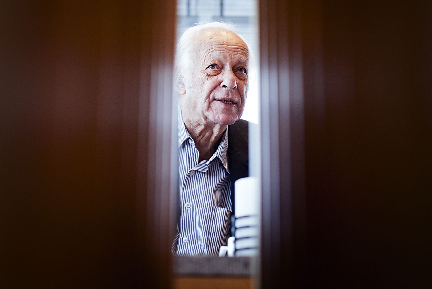 Oslo, Norge, 01.11.2012. Samir Amin (fÃ¸dt 3. september 1931) er en egyptisk politisk forfatter. Han bor for tiden i Dakar i Senegal. Foto: Christopher OlssÃ¸n.