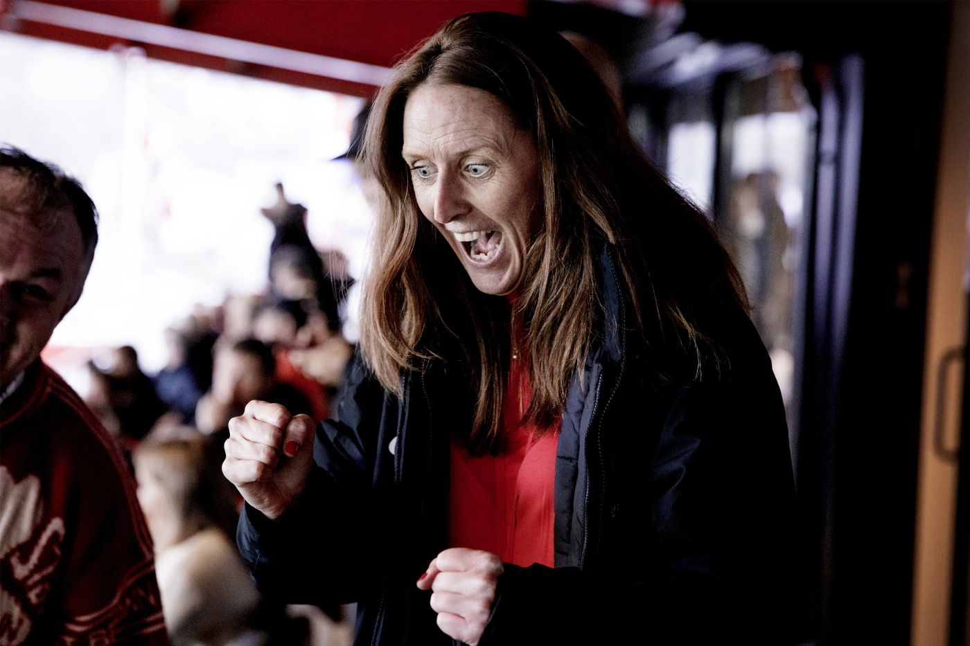 Bergen, Norge 20180506: Vibeke Johannesen er daglig leder i Sportsklubben Brann. Her fra Brann stadion før og under hjemmekampen mot Tromsø, en kamp Brann vant 3-0.  FOTO: PAUL S. AMUNDSEN 
  
 LIVET