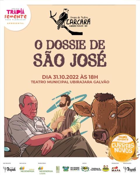Banner do espetáculo O dossiê de São José