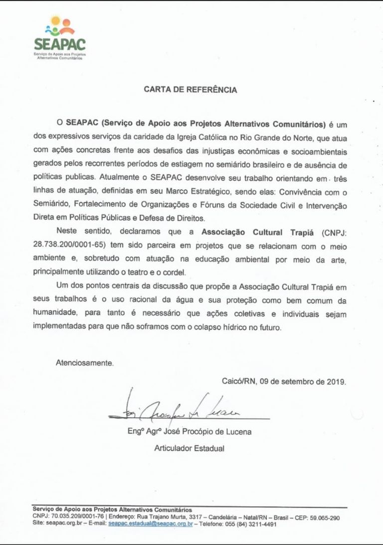 Carta de Referência SEAPAC