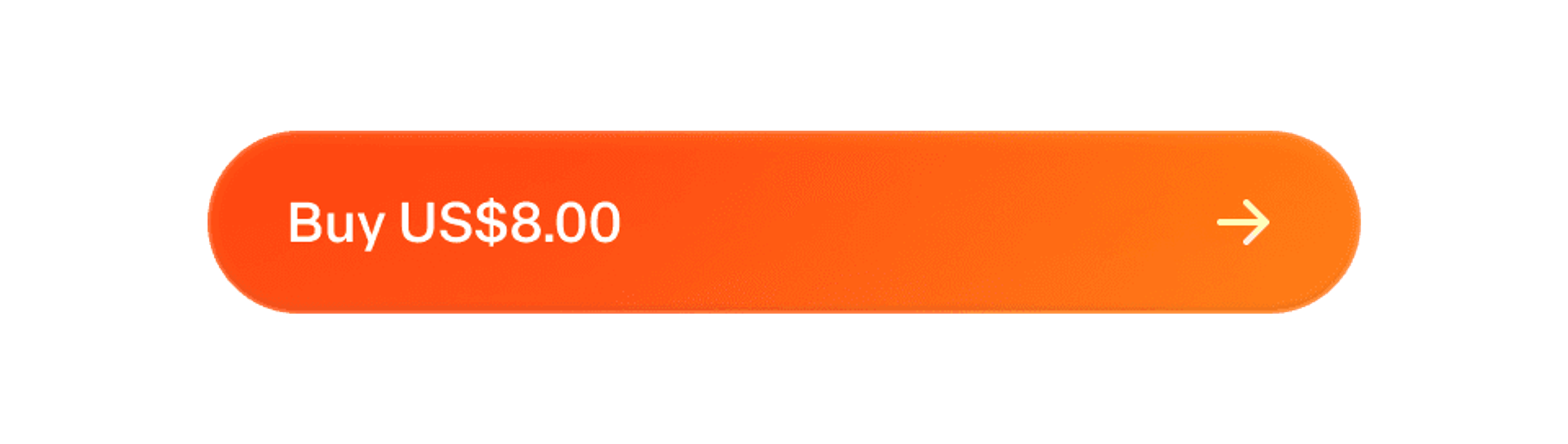 Orange gradient pill button labeled Buy US$8.00 with an arrow