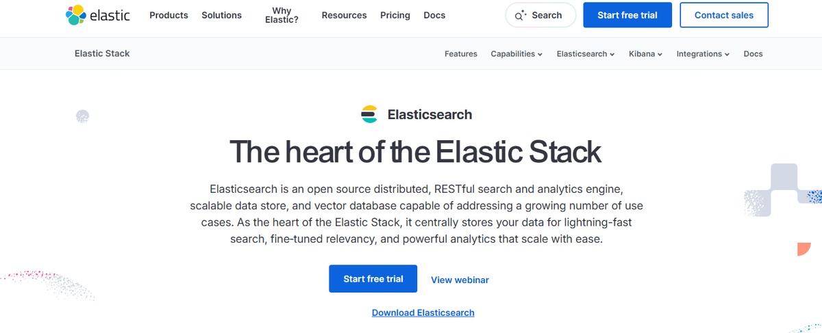 Elasticsearch - Best Vector Databases