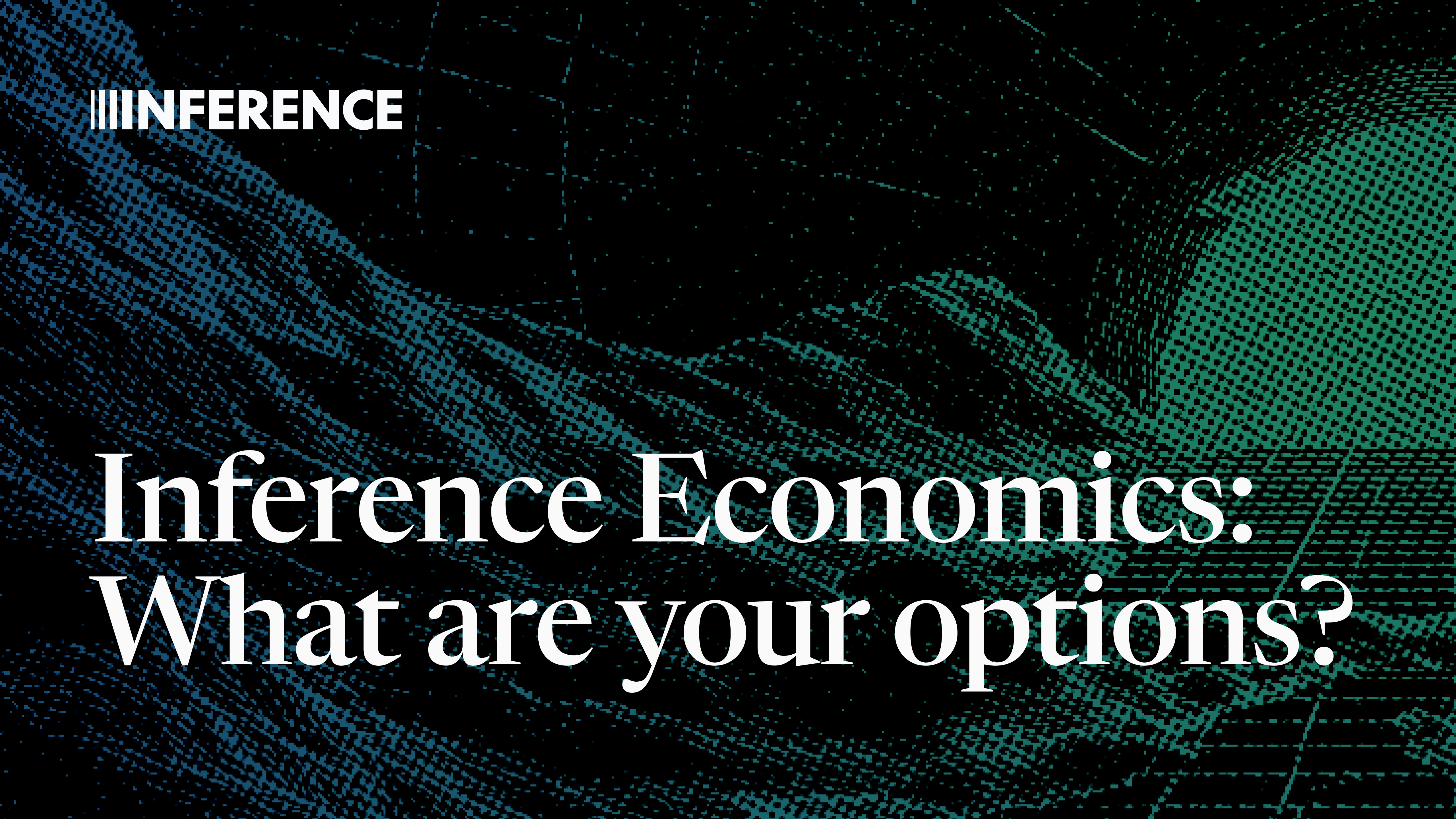 Inference Economics: What are your options?