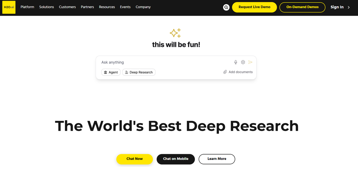 H20 AI - MLOps Tools