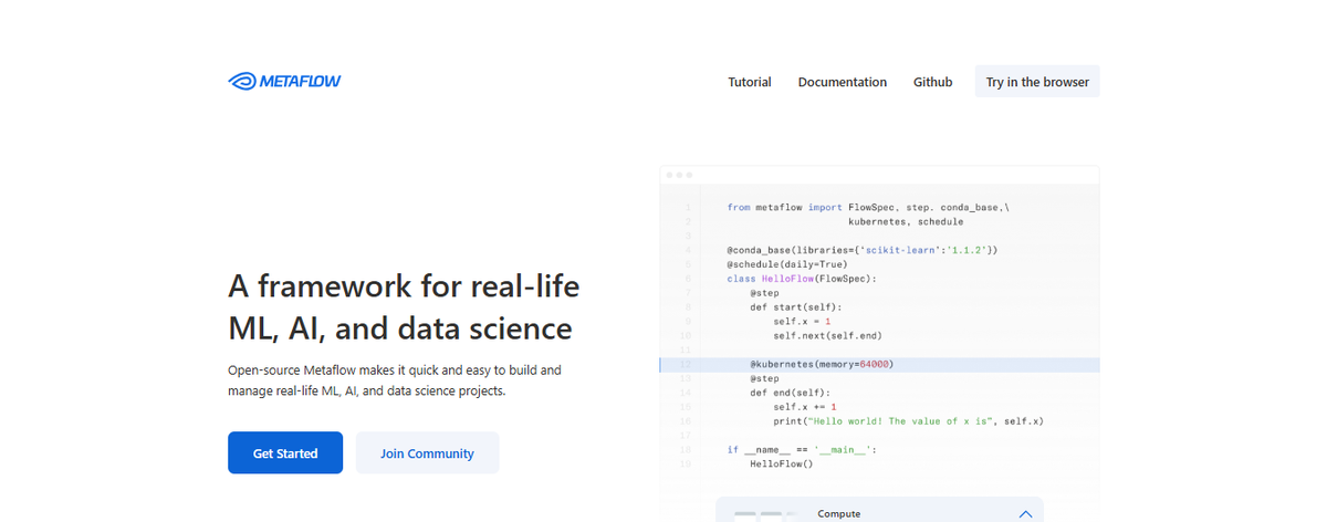 Machine Learning Framework