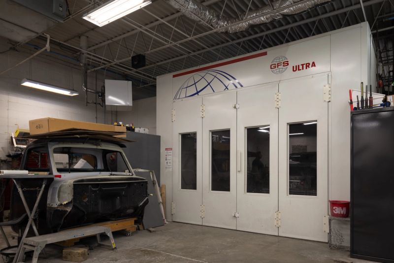 Our GFS Ultra downdraft paint booth