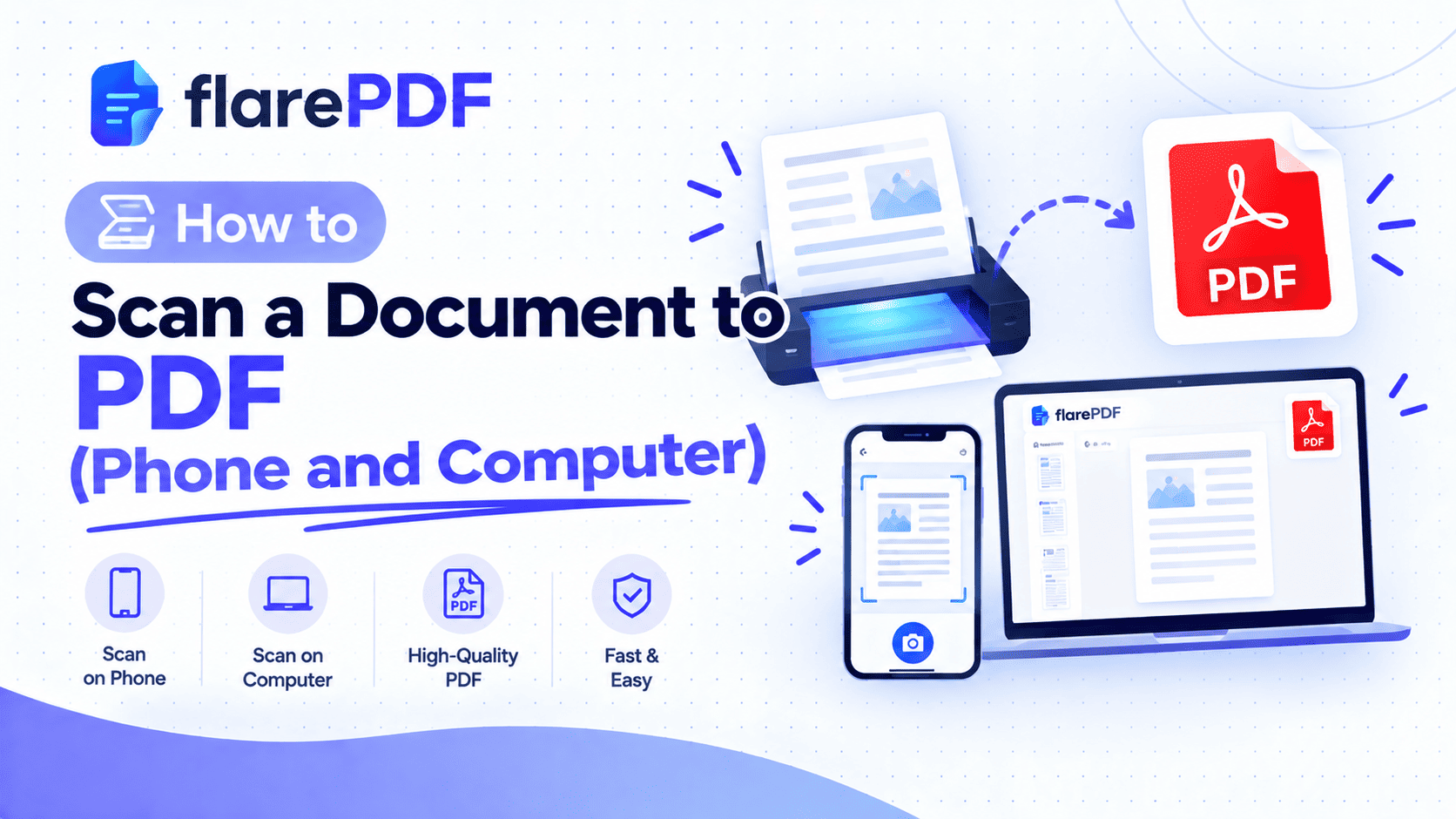 How to Scan a Document to PDF (Phone and Computer)