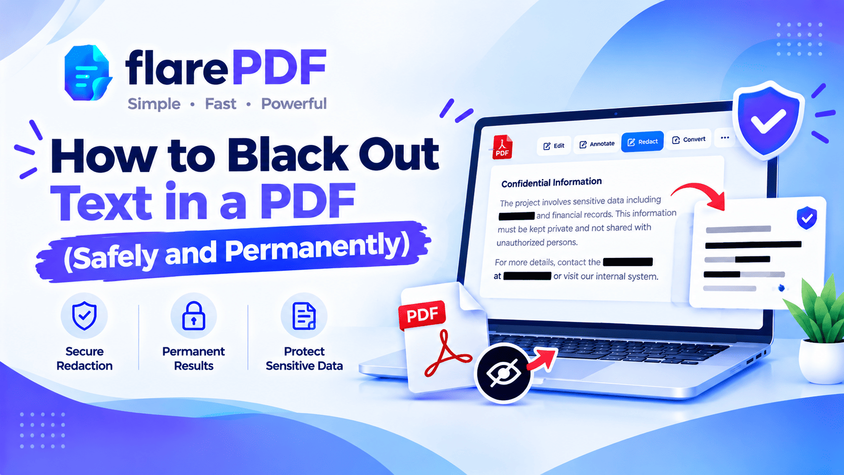 How to Black Out Text in a PDF (Safely and Permanently)