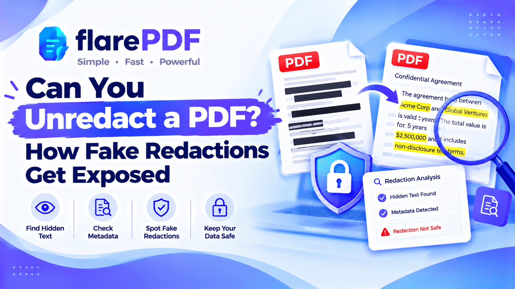 Can You Unredact a PDF? How Fake Redactions Fail
