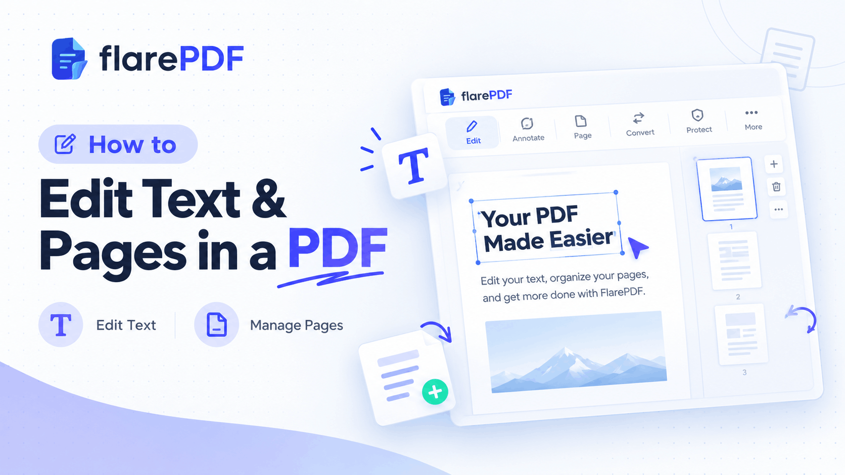 How to edit text & pages in a PDF