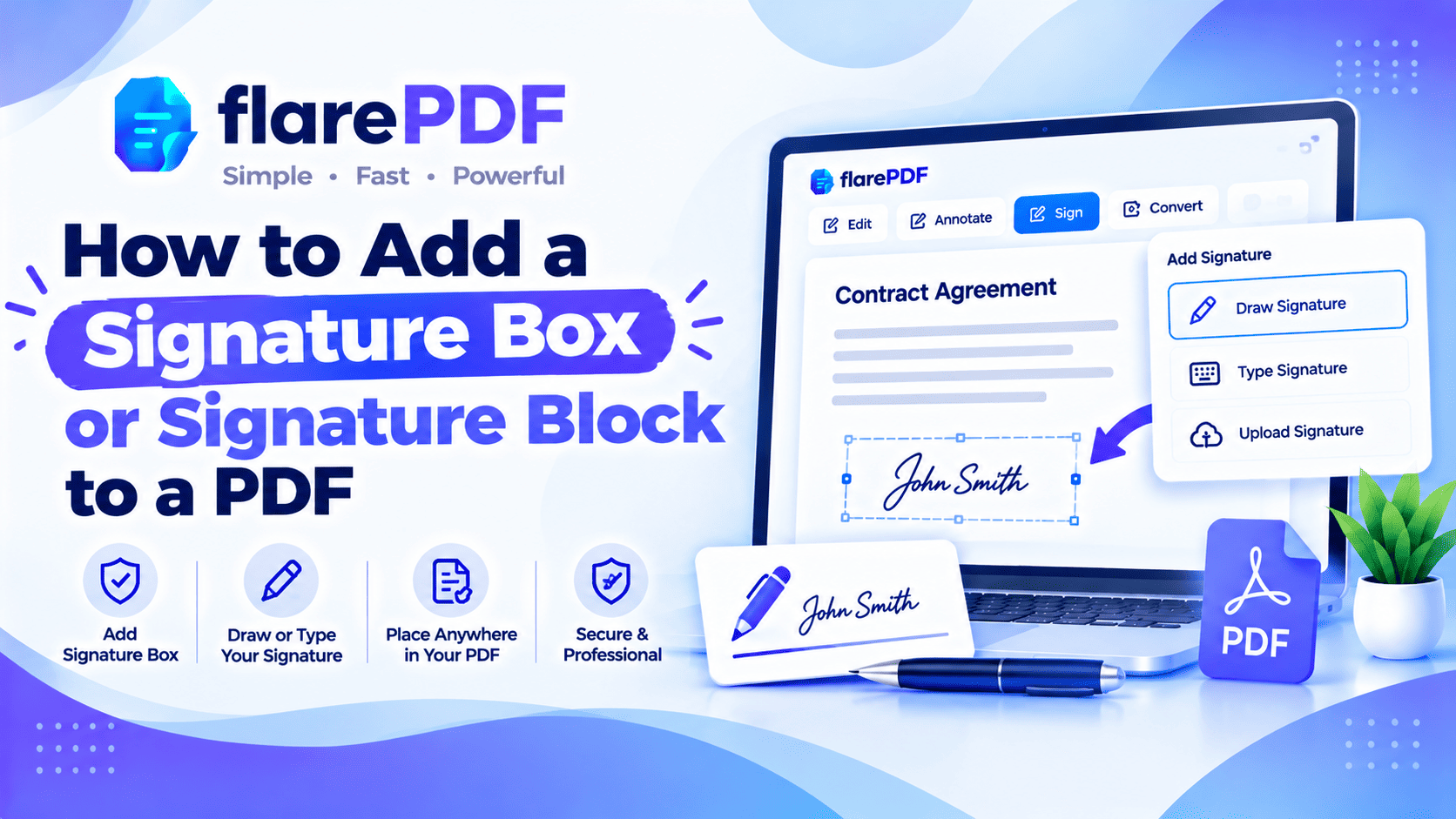 How to Add a Signature Box or Signature Block to a PDF