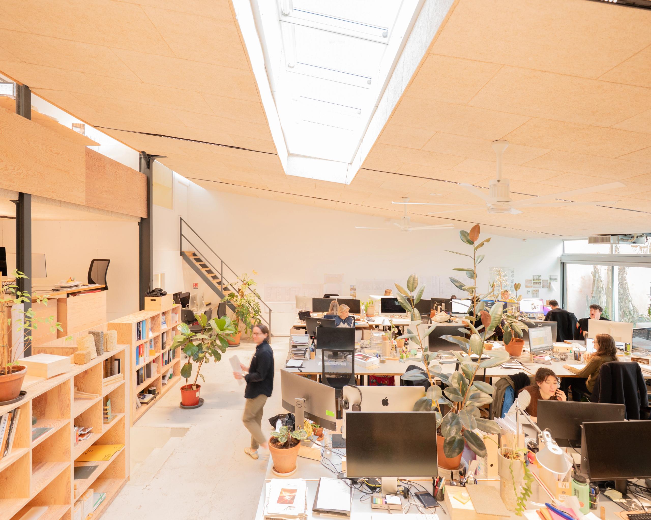 a building with a lot of books on the shelves