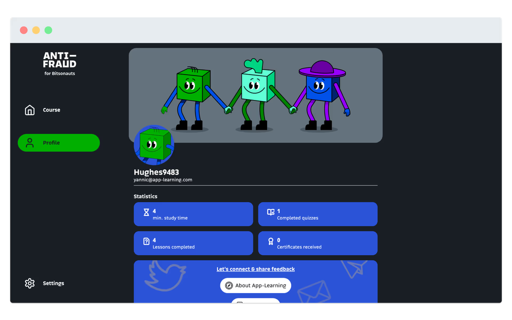 Nutzermodell & Analytik in der Antifraud Academy