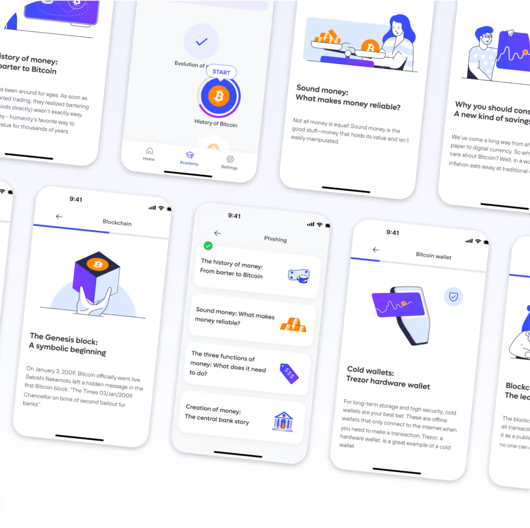 Mockups der Invity Academy