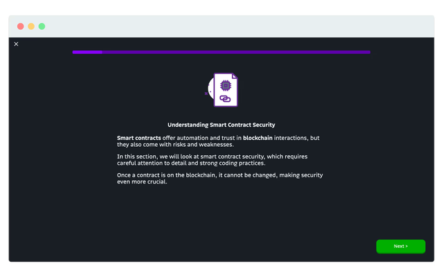 Swipe-Lektion in der Bitsonauts Academy