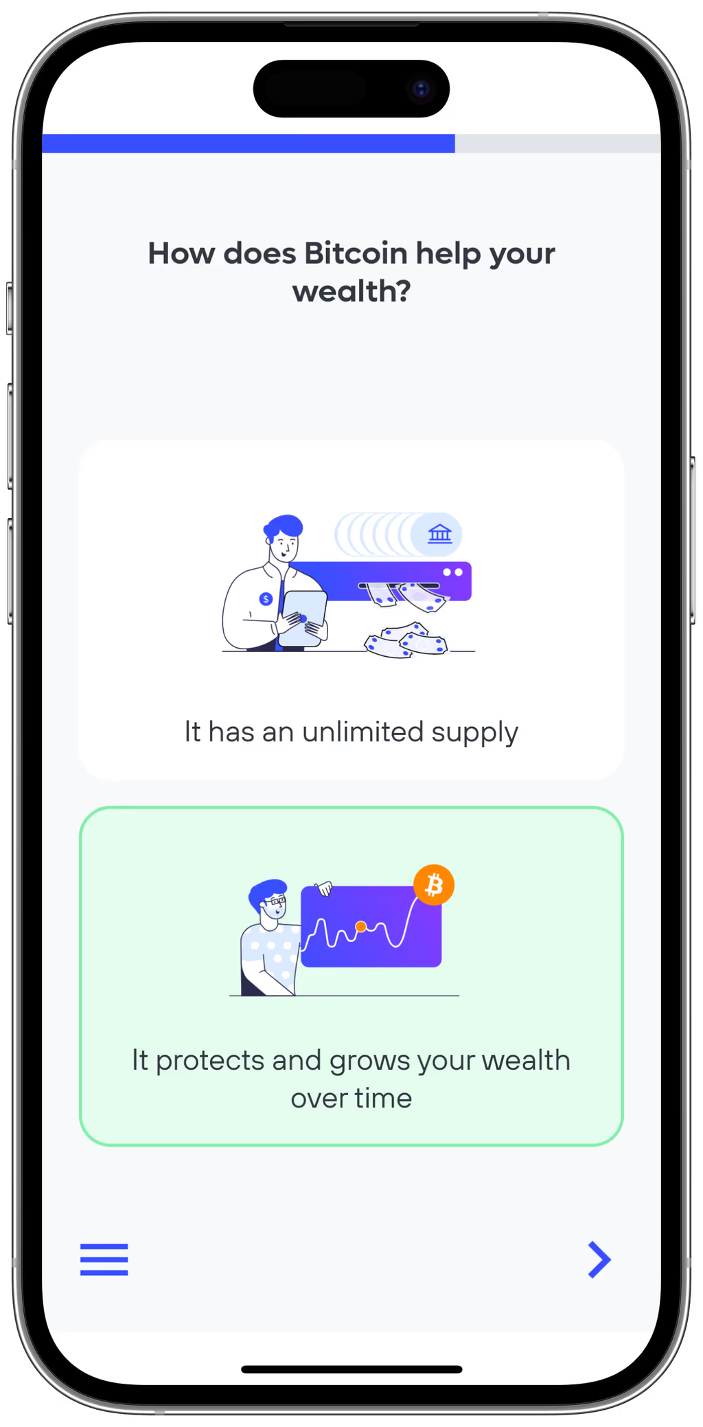 Academy-Screen 1 in der Invity App