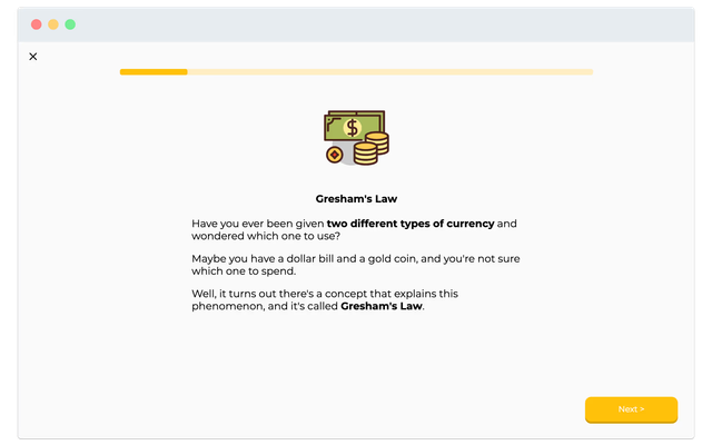 Swipe-Inhalte in der SBA