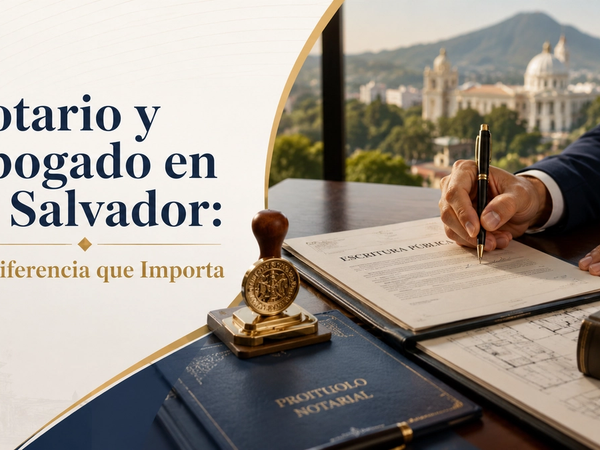 Notario y Abogado en El Salvador: La Diferencia que Importa