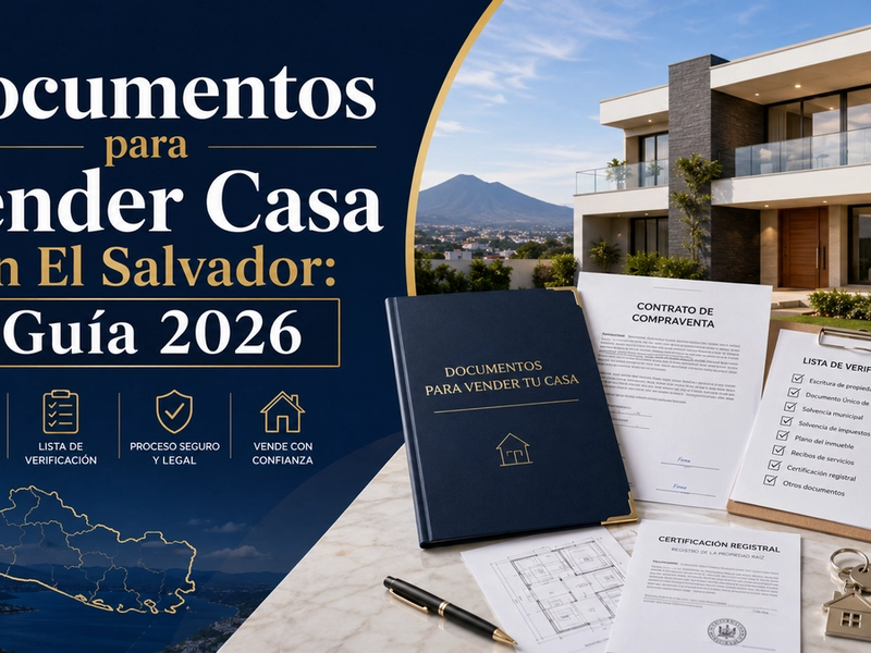 Documentos para Vender Casa en El Salvador: Guía 2026