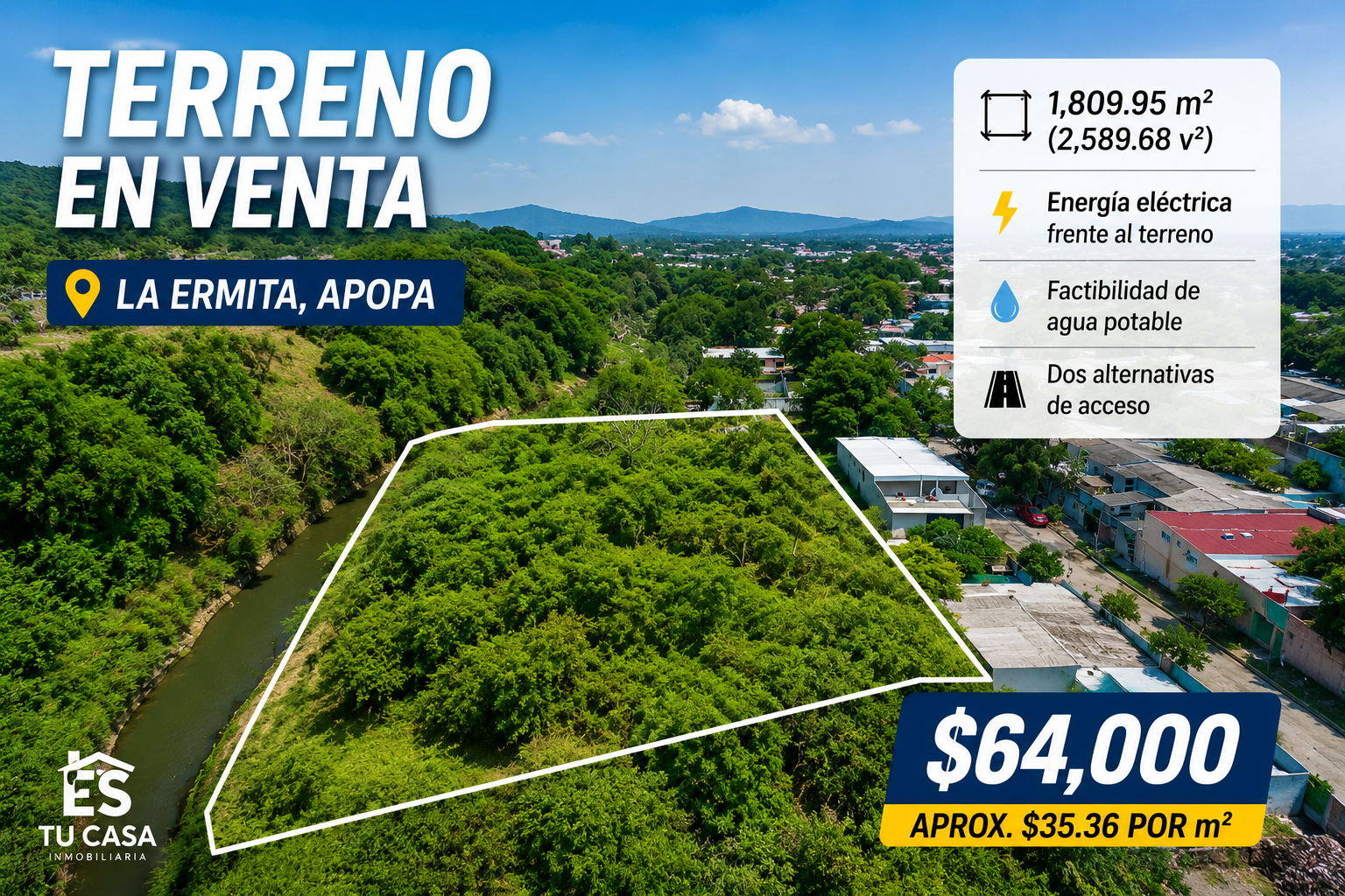 Terreno en la Ermita, Apopa