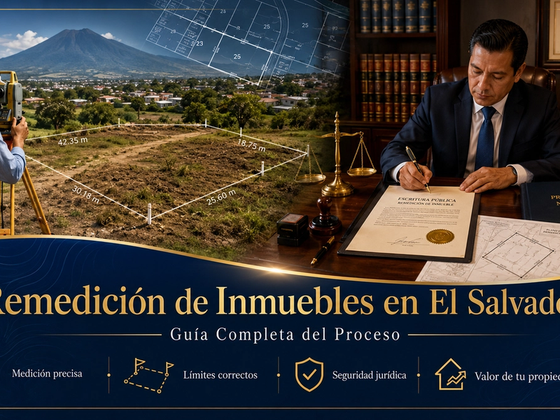 Remedición de Inmuebles en El Salvador: Guía Completa del Proceso