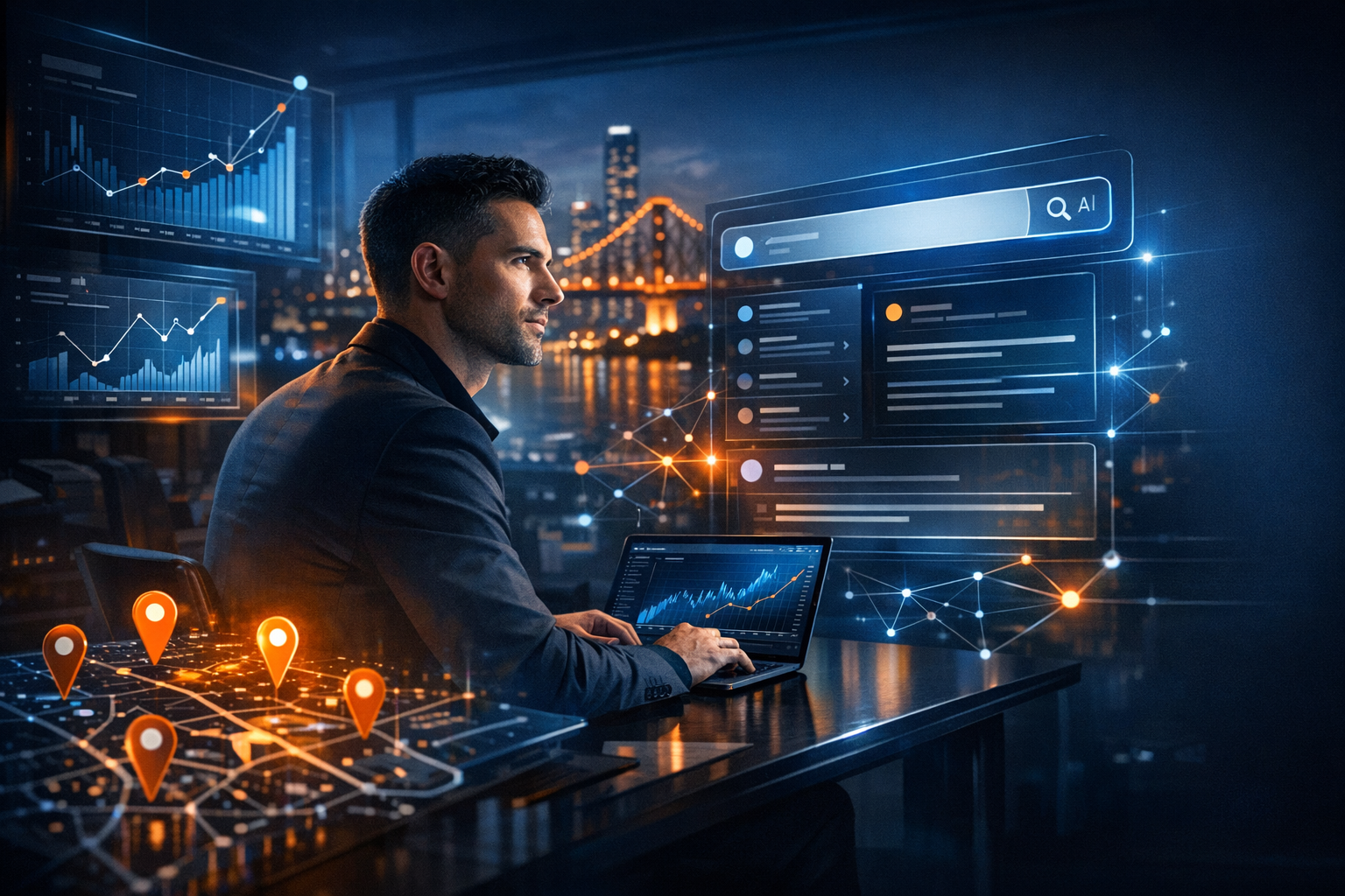 What Makes a Business Visible in AI Search Results? - SEO strategy visual by Jason Suli Digital Marketing