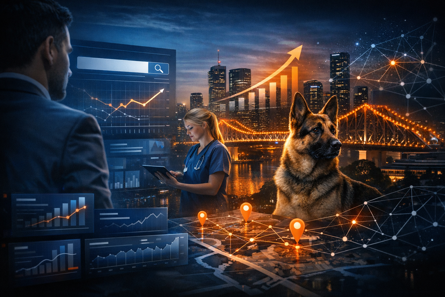 SEO for Vets: How Veterinary Clinics Can Win Local Search - SEO strategy visual by Jason Suli Digital Marketing