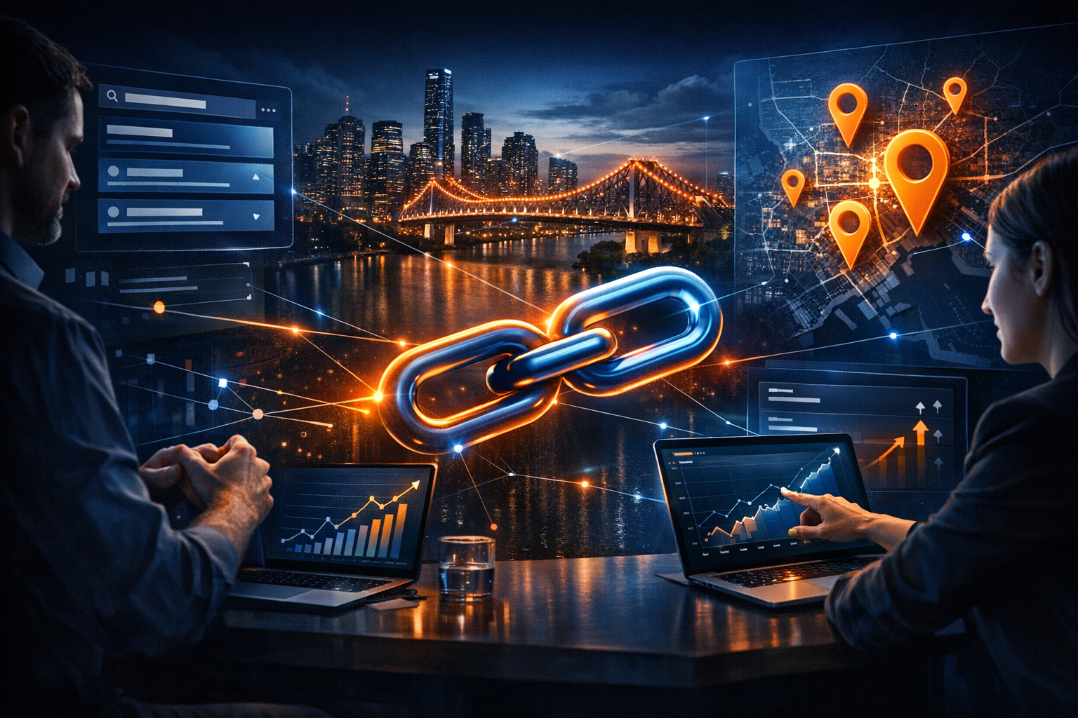 How Link Building Supports Local Keyword Growth for Brisbane Businesses - SEO strategy visual by Jason Suli Digital Marketing