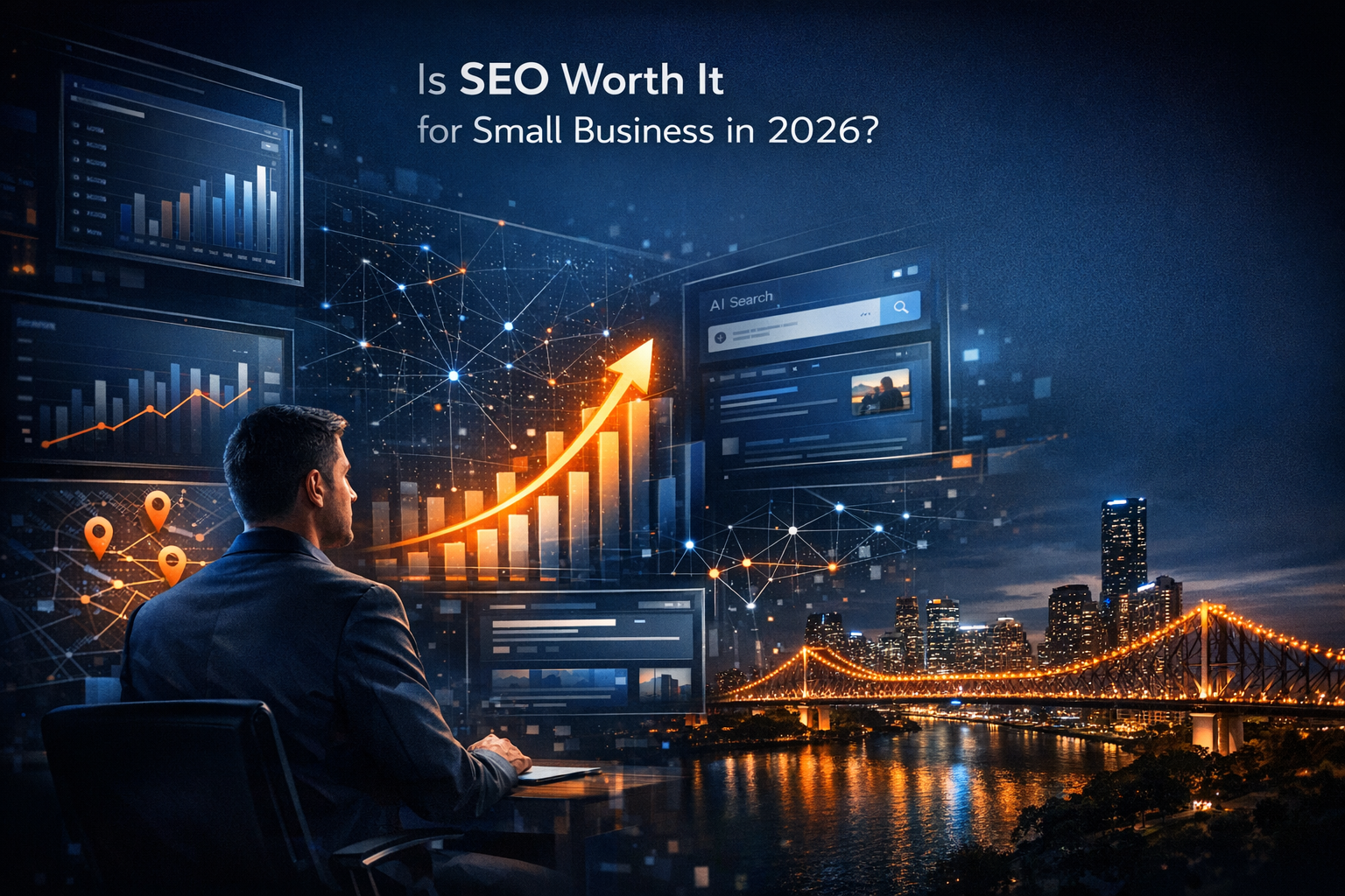 Is SEO Worth It for Small Business in 2026? - SEO strategy visual by Jason Suli Digital Marketing