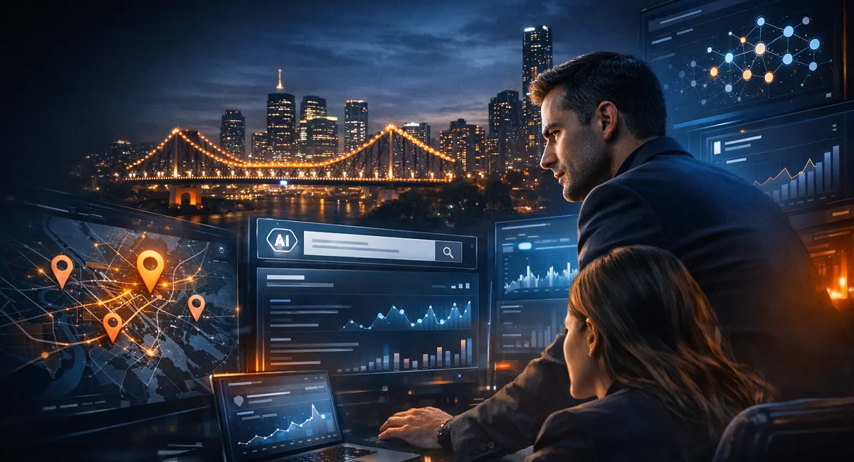 Local SEO Is Changing: What Brisbane Businesses Need to Know About AI Search - SEO strategy visual by Jason Suli Digital Marketing