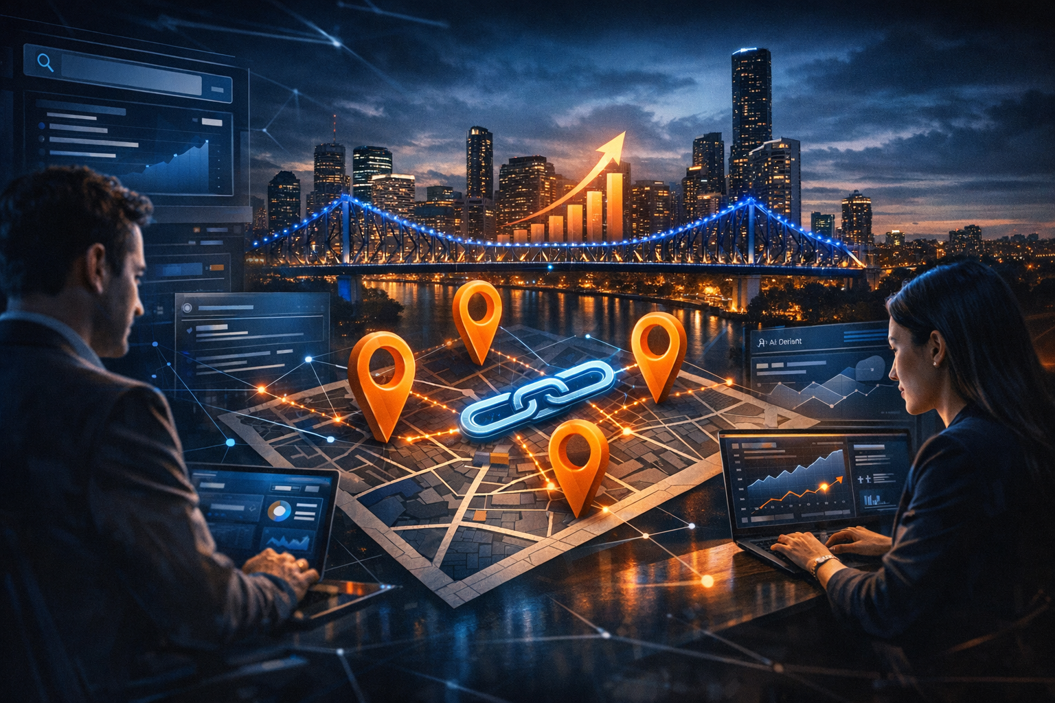 How Local Backlinks Improve Google Maps Rankings - SEO strategy visual by Jason Suli Digital Marketing