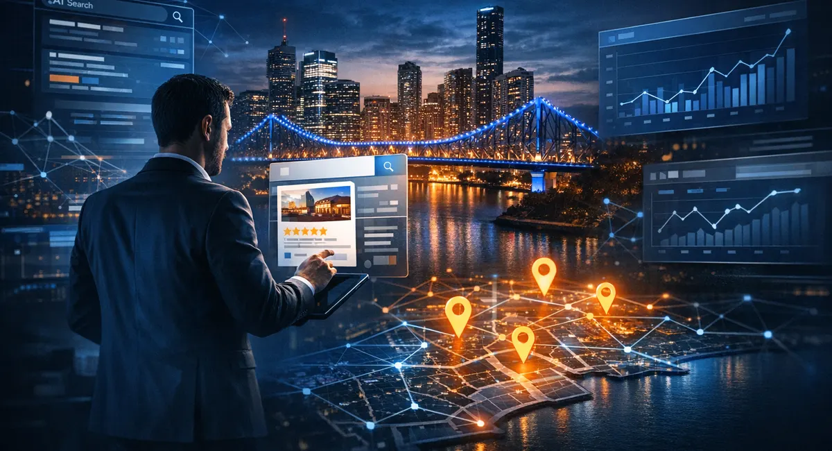 Google Business Profile Optimisation for AI Search and Local Trust - SEO strategy visual by Jason Suli Digital Marketing