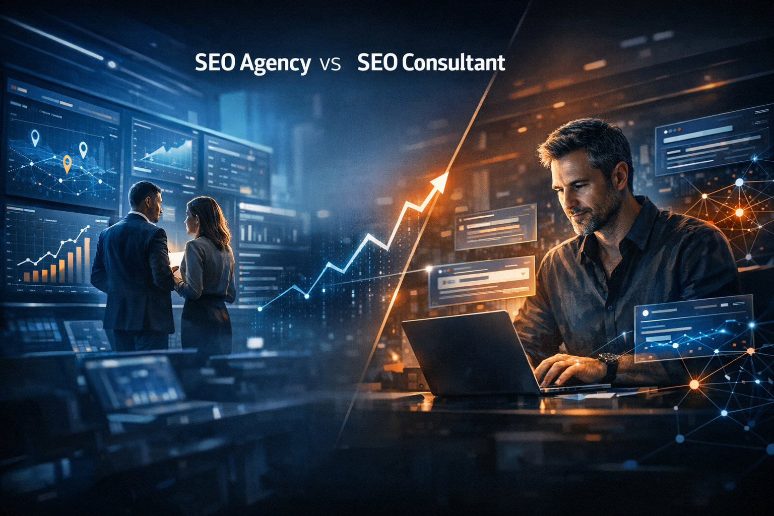 SEO Agency vs SEO Consultant: Which Is Better for Your Business? - SEO strategy visual by Jason Suli Digital Marketing