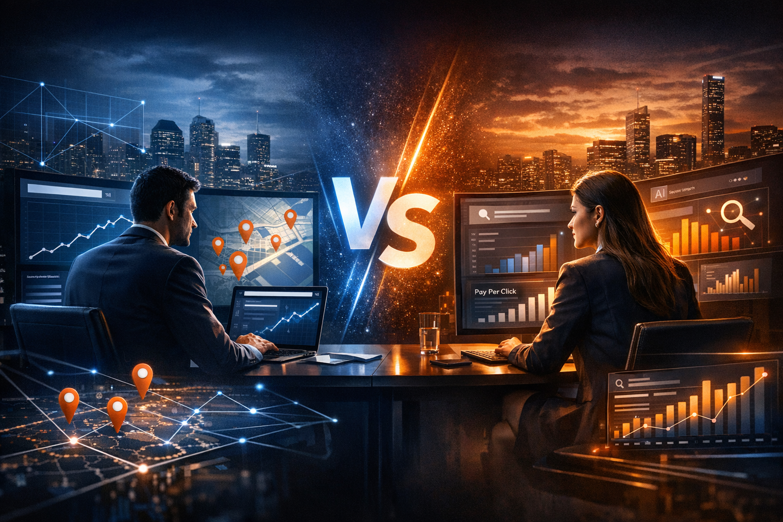 Local SEO vs Google Ads: Which Should You Invest In? - SEO strategy visual by Jason Suli Digital Marketing