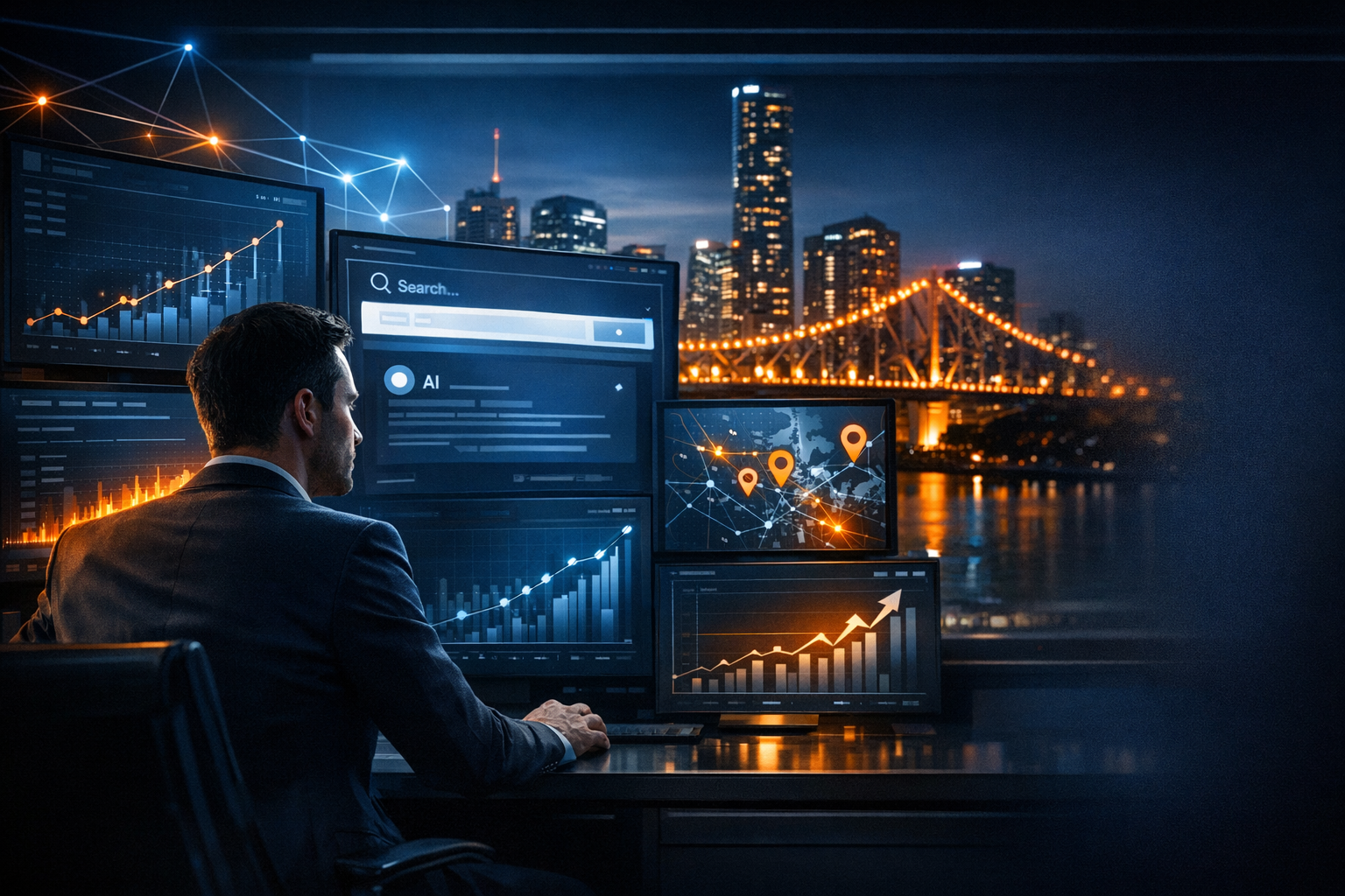 How to Turn AI Search Visibility Into More Enquiries - SEO strategy visual by Jason Suli Digital Marketing