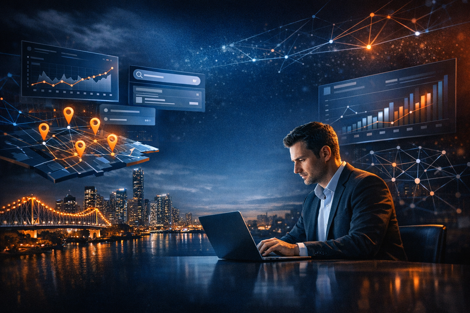 Local Marketing Ideas for Inner Brisbane Businesses - SEO strategy visual by Jason Suli Digital Marketing