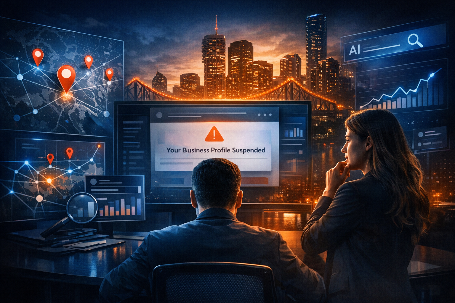 Google Business Profile Suspended? What to Do Next - SEO strategy visual by Jason Suli Digital Marketing