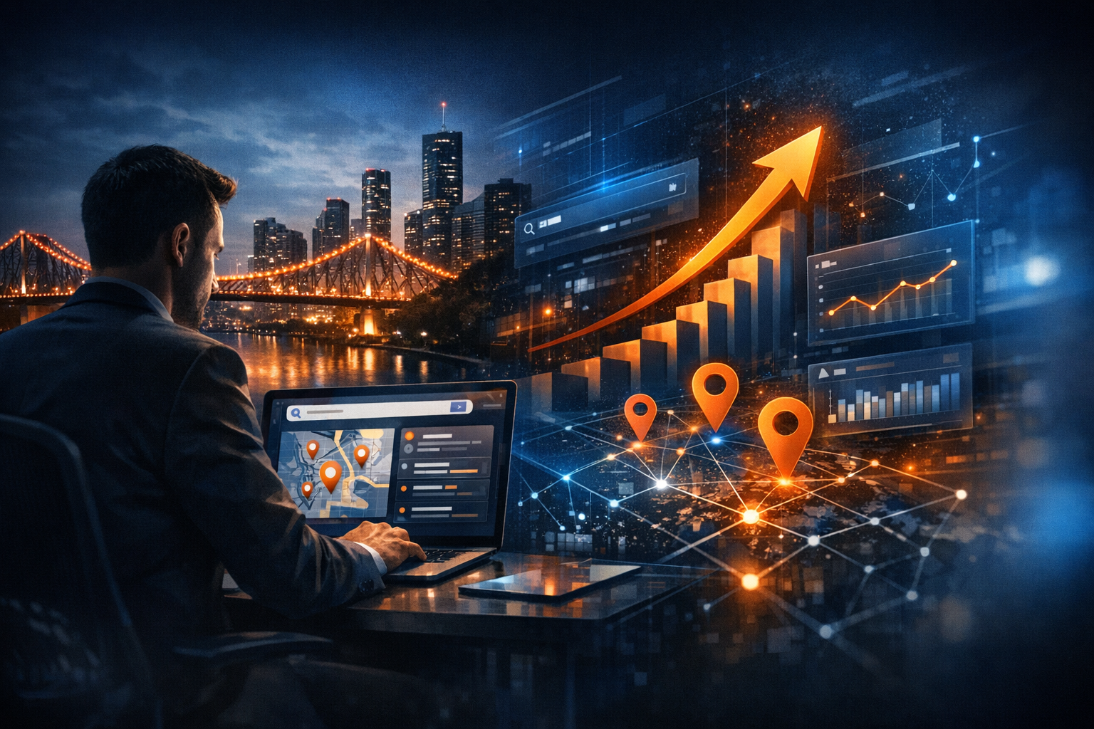 How to Rank for Near Me Searches - SEO strategy visual by Jason Suli Digital Marketing