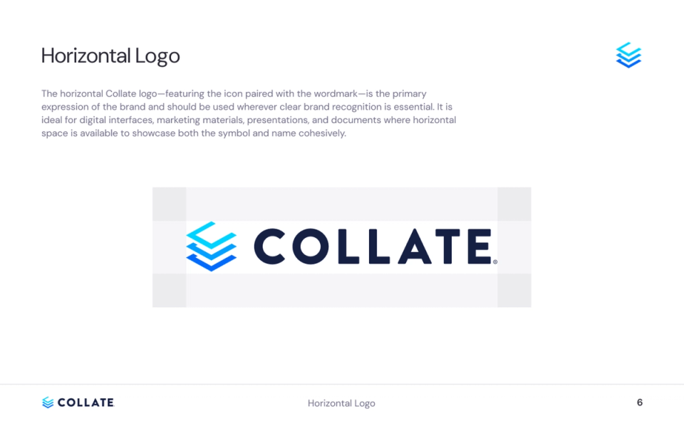 The refreshed Collate wordmark