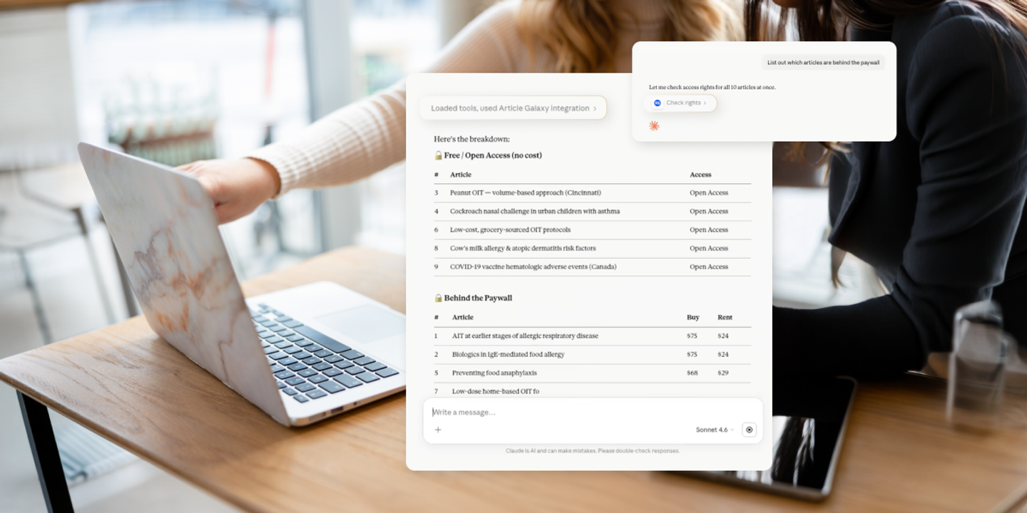 What If Your AI Tool Could Order A Journal Article For You?