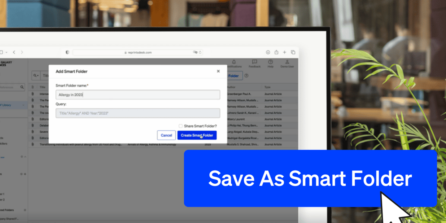 Smart Folders: Powering Research Workflows With Continuous Saved Searches