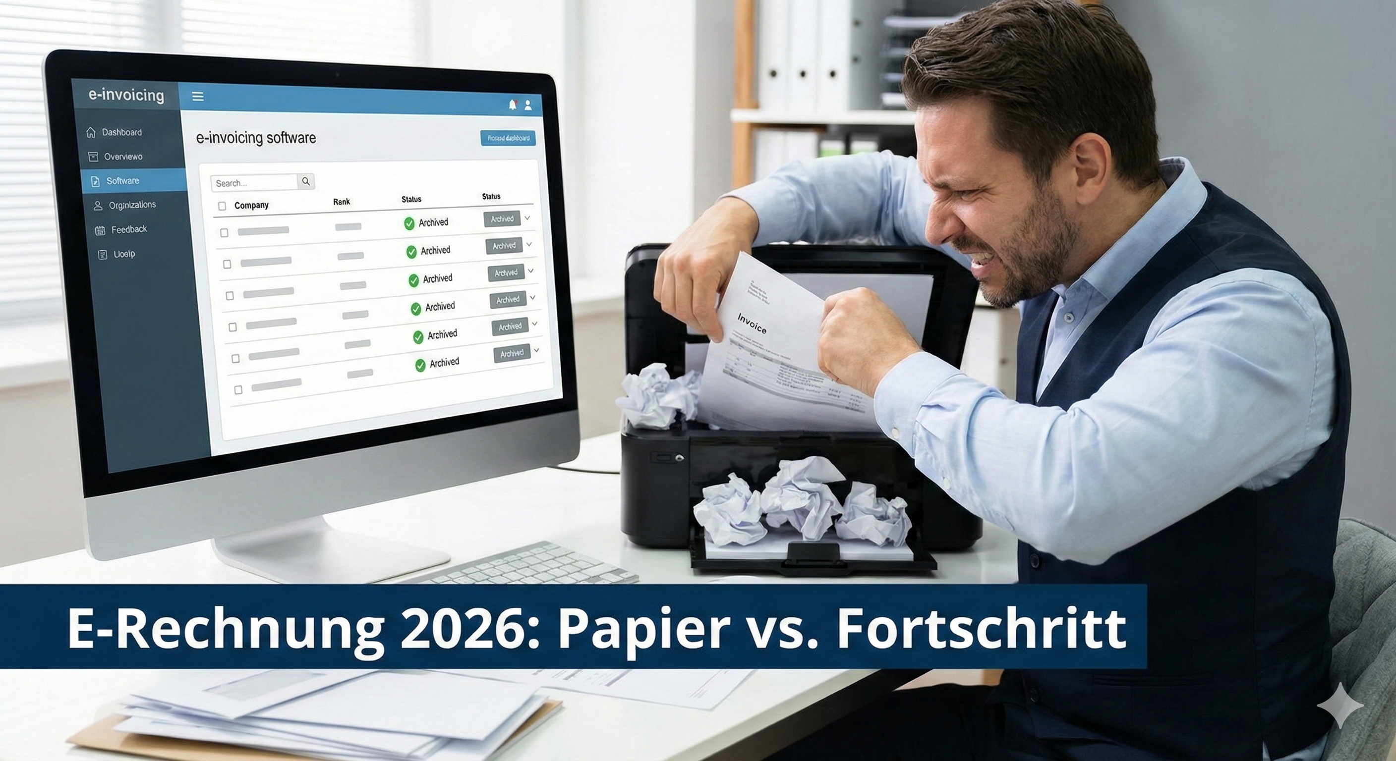 E-Rechnung & Drucker: Ein teurer Fehler