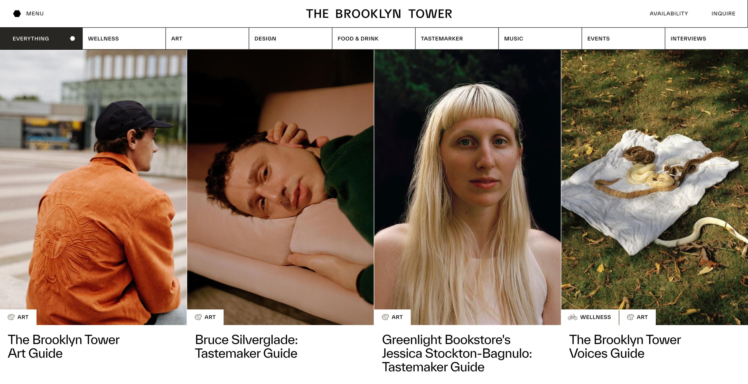 Brooklyn Tower Magazine PLP Desktop