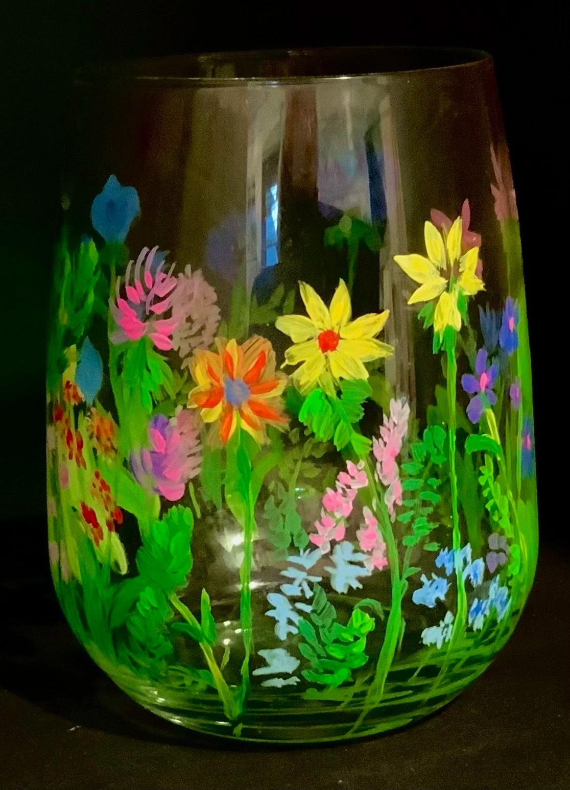 June- Glass Painting