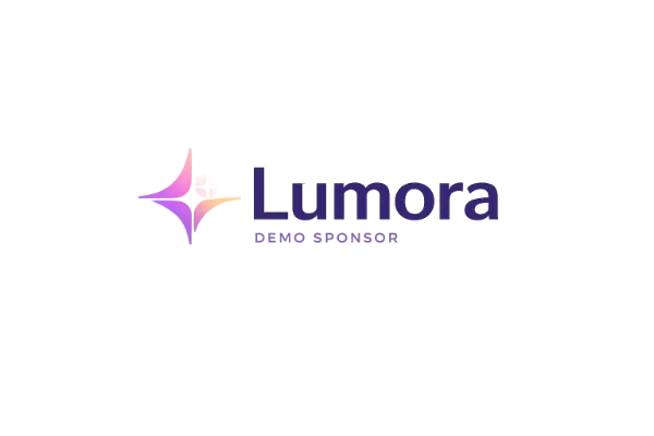 Demologo van fictieve sponsor Lumora