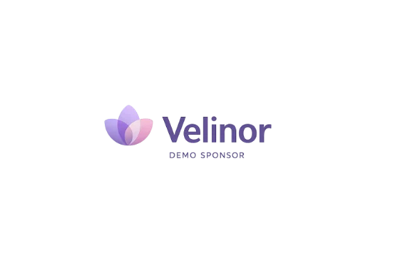 Demologo van fictieve sponsor Velinor