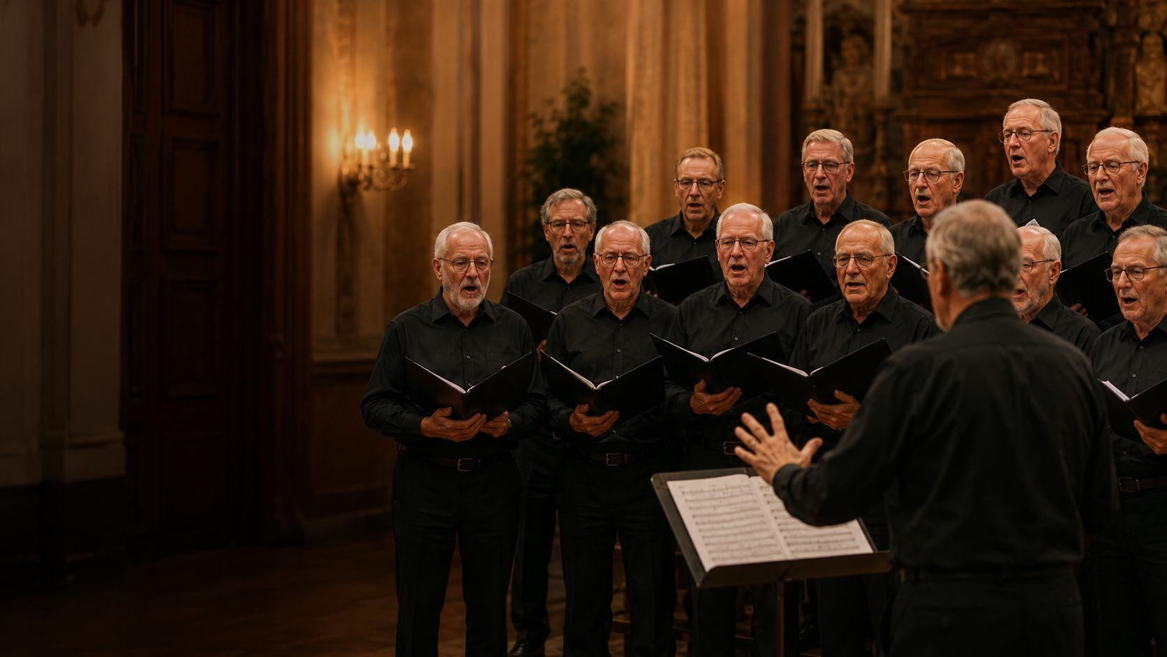Zanggroep Spontaan zingt samen als mannenkoor