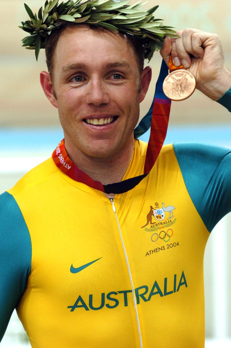 Shane Kelly with his medals from a career spanning five Olympic Games